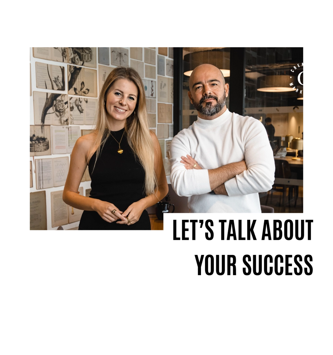 Paulina Zawadzka and Pedro Azevedo, founders of Glitz Creative Marketing Agency, specializing in social media and influencer marketing campaigns.