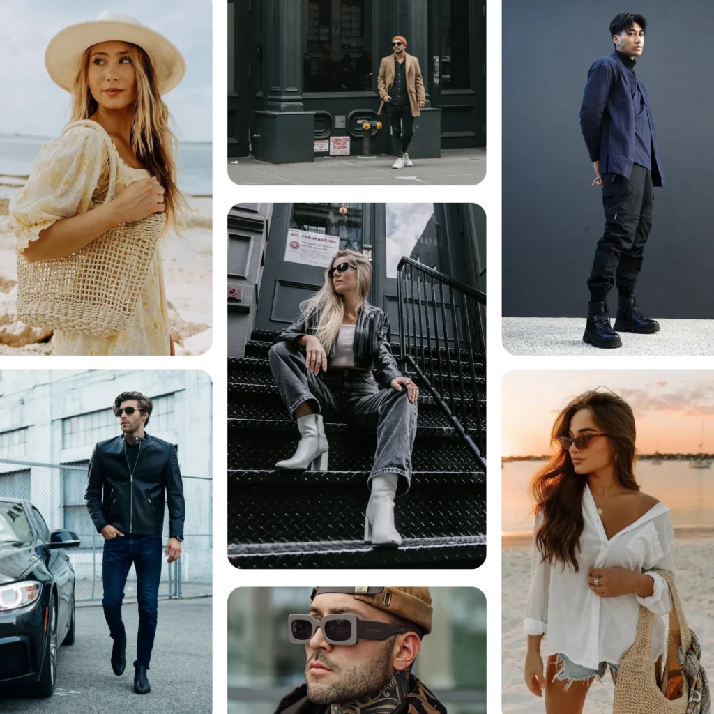 Social media marketing for fashion brands by Glitz Creative Marketing Agency, featuring influencer collaborations, digital campaigns, and lifestyle content for clothing, accessories, and luxury fashion labels.